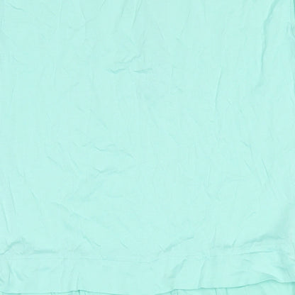 Sandwich Womens Green Cotton A-Line Size 10 V-Neck Pullover