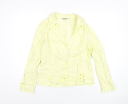 Womens UK Size 14 Per Una Yellow Jacket