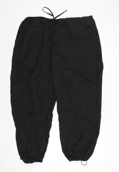 Womens UK Size 16 PRETTYLITTLETHING Regular Fit  Black Trousers
