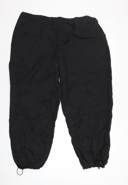 Womens UK Size 16 PRETTYLITTLETHING Regular Fit  Black Trousers