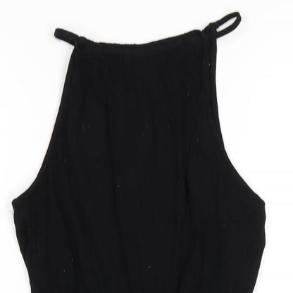 Womens UK Size 8 ASOS One-Piece Black Playsuit