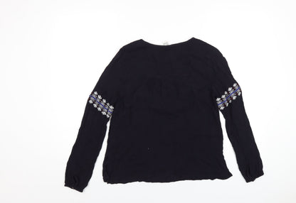 Womens UK Size S FOREVER 21 Blue Basic T-Shirt