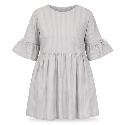 Boohoo Womens Grey Polyester A-Line Size 24 Round Neck Pullover