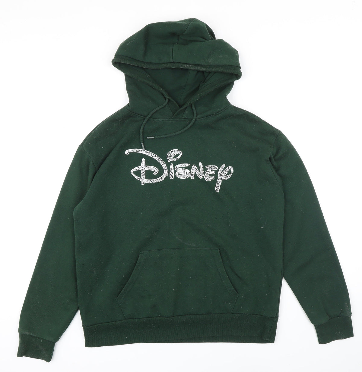 Womens UK Size S Disney Green Pullover Hoodie
