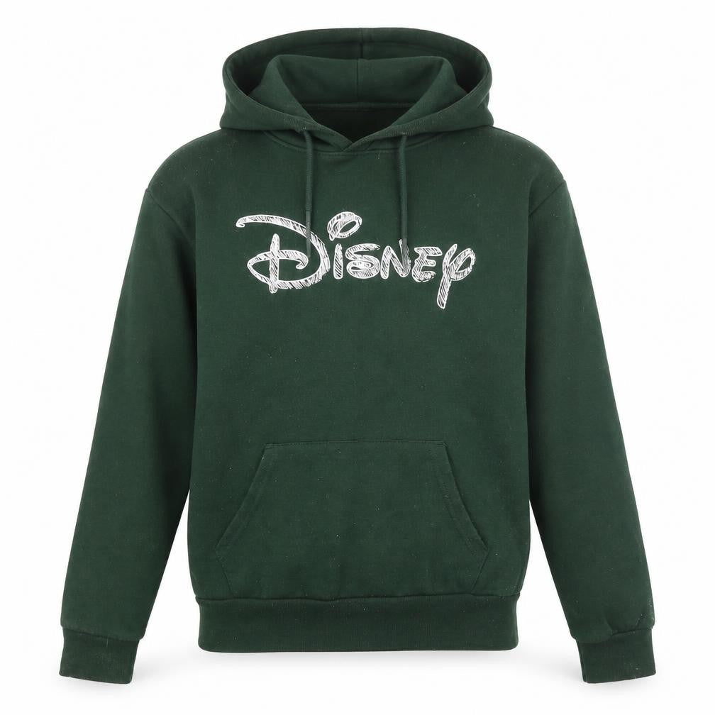 Womens UK Size S Disney Green Pullover Hoodie