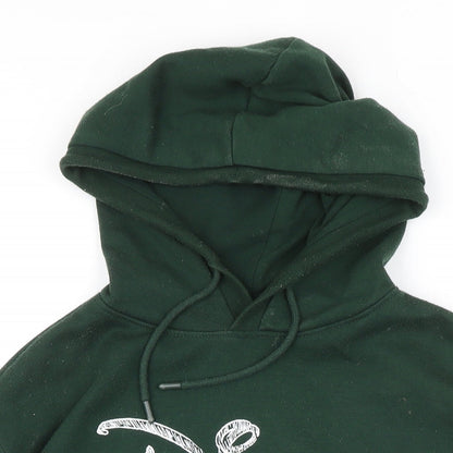 Womens UK Size S Disney Green Pullover Hoodie
