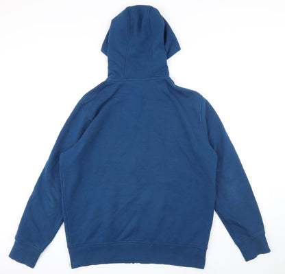 Canterbury Womens Blue Polyester Full Zip Hoodie Size L Zip