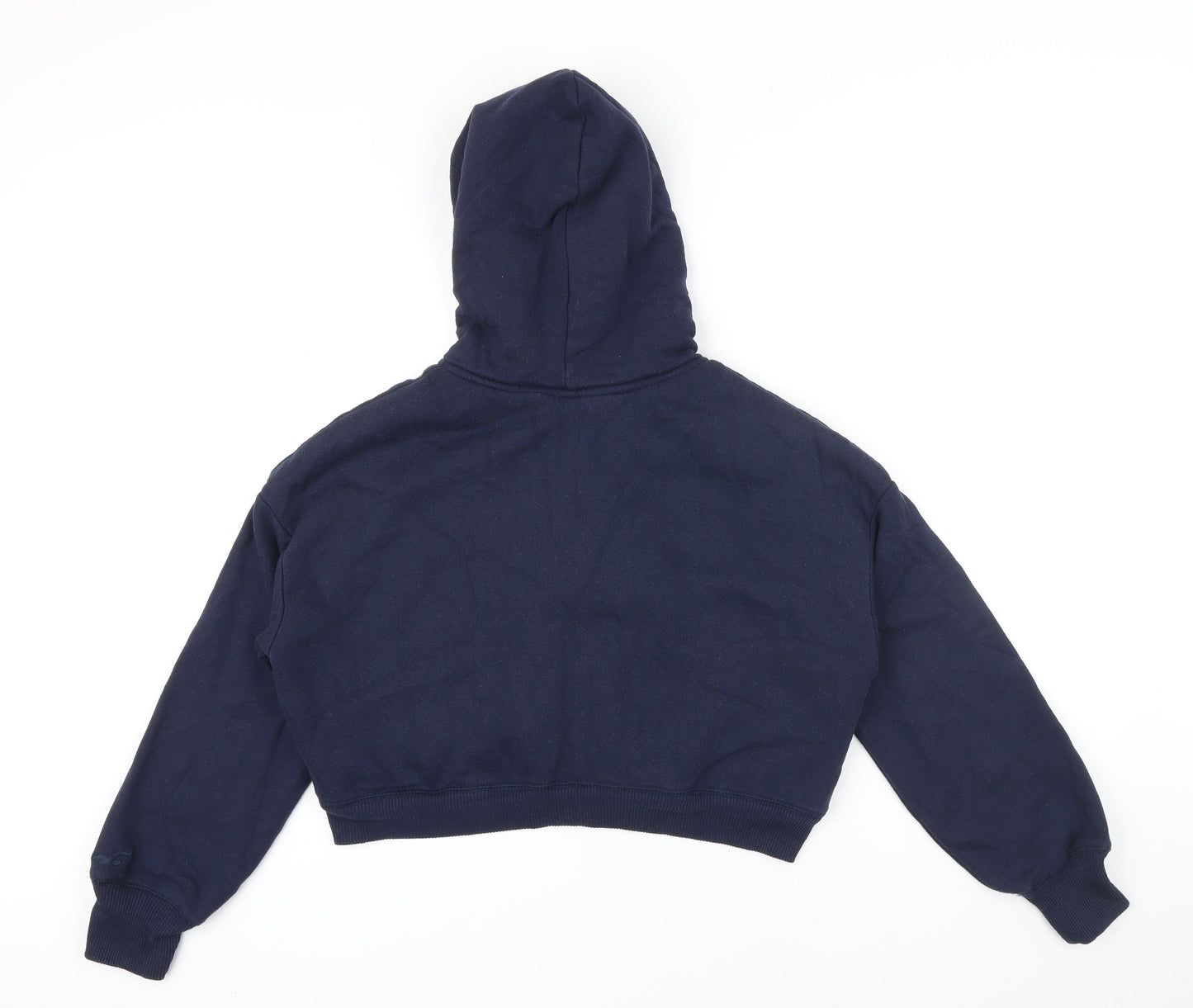 Hollister Womens Black Polyamide Fibre Full Zip Hoodie Size XS Zip - Fleece lining