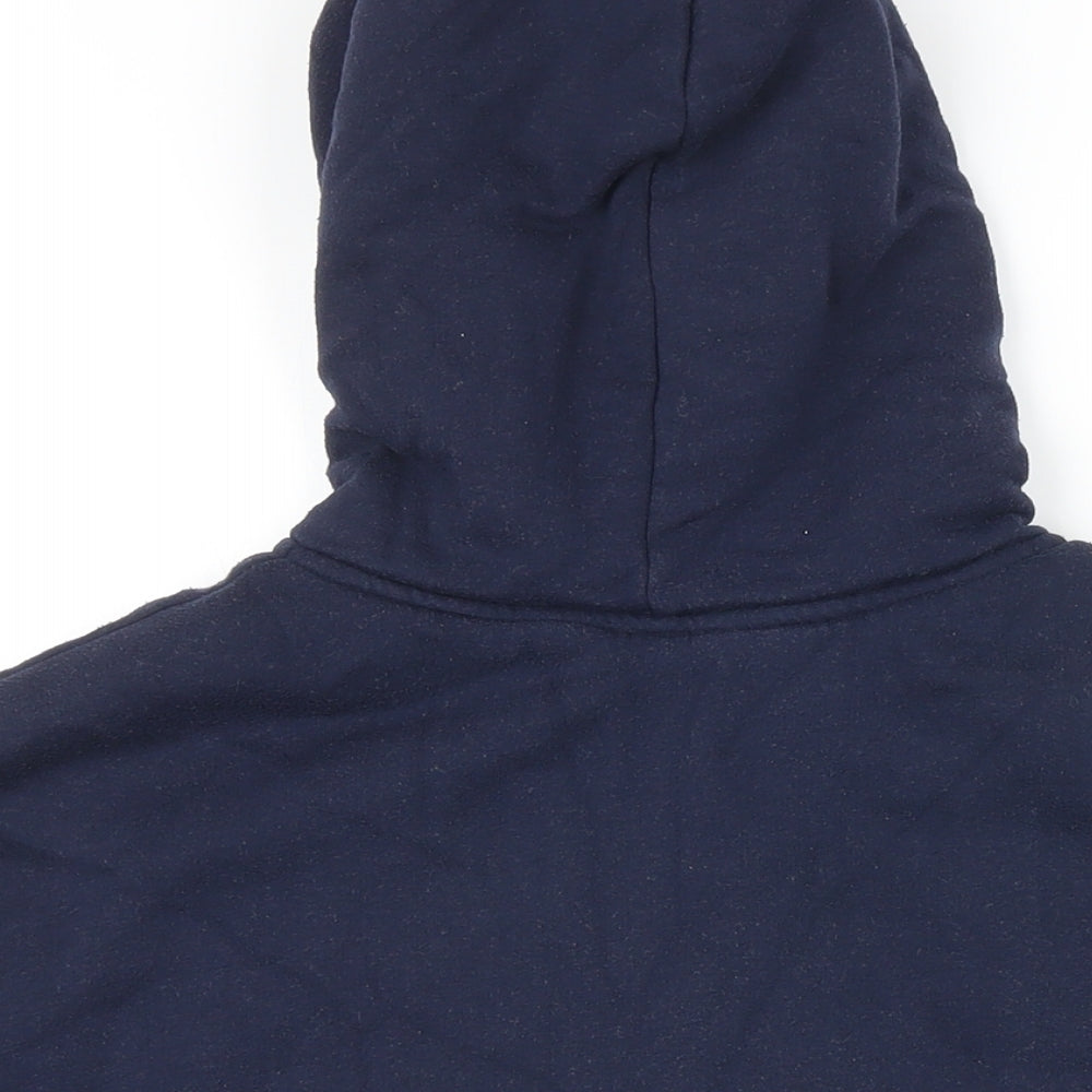 Hollister Womens Black Polyamide Fibre Full Zip Hoodie Size XS Zip - Fleece lining