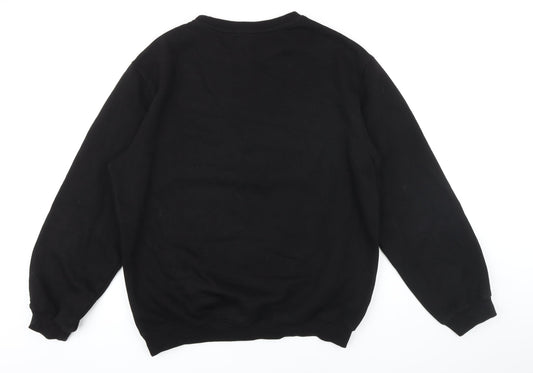 H&M Womens Black Polyester Pullover Sweatshirt Size M
