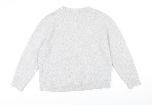 H&M` Womens Green Polycotton Pullover Sweatshirt One Size