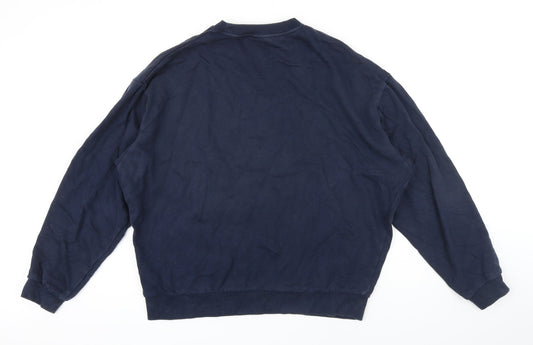 Mens UK Size S ASOS Blue Pullover Sweatshirt