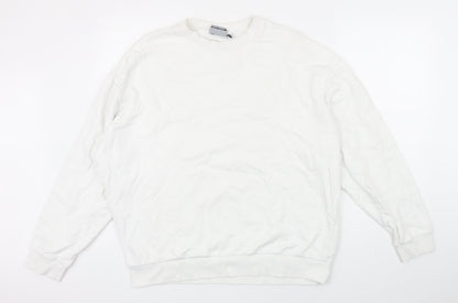 Womens UK Size L ASOS White Pullover Sweatshirt