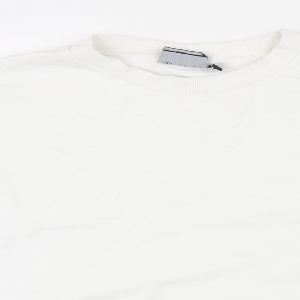 Womens UK Size L ASOS White Pullover Sweatshirt