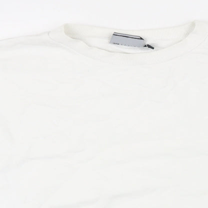 Womens UK Size L ASOS White Pullover Sweatshirt