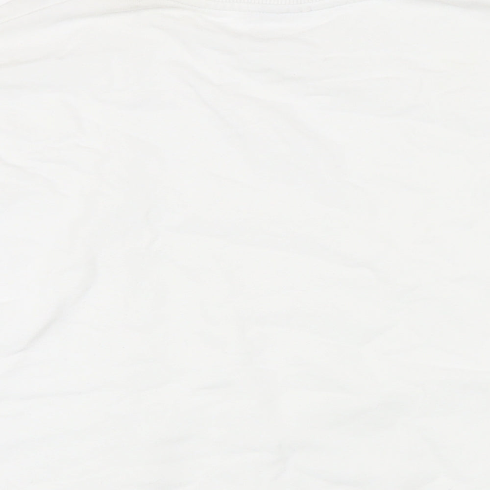 Womens UK Size L ASOS White Pullover Sweatshirt
