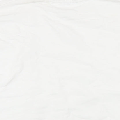 Womens UK Size L ASOS White Pullover Sweatshirt
