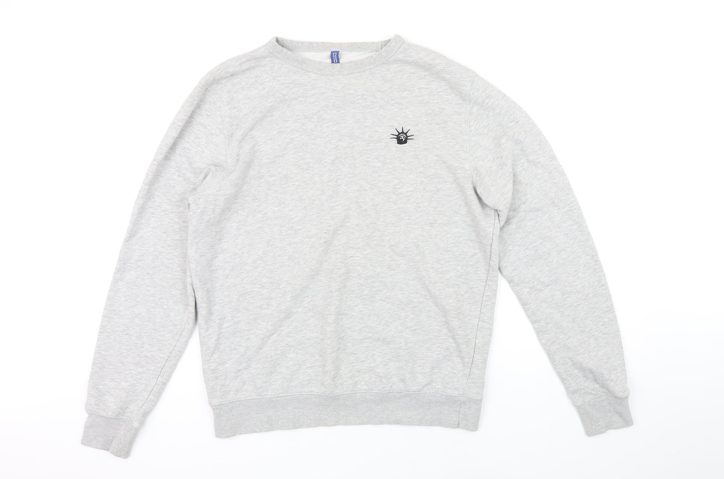 H&M` Womens Green Viscose Pullover Sweatshirt Size M