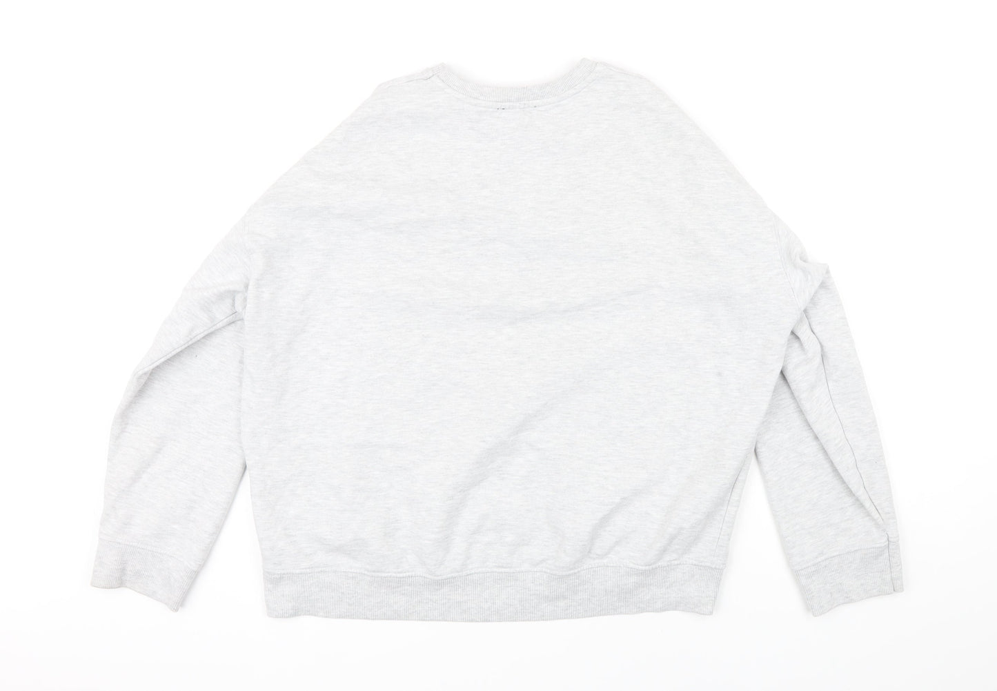 H&M Womens Grey Cotton Pullover Sweatshirt Size M - Paris