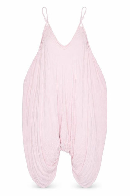 Re Tech UK Womens Pink Cotton Jumpsuit One-Piece Size L