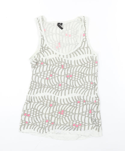 Womens UK Size 10 Top Shop Multicoloured Basic Tank