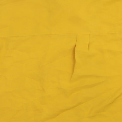 M&S Womens Yellow Polyester Basic Blouse Size 6 Collared