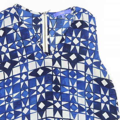 Womens UK Size 12 NEXT Blue Tunic Blouse
