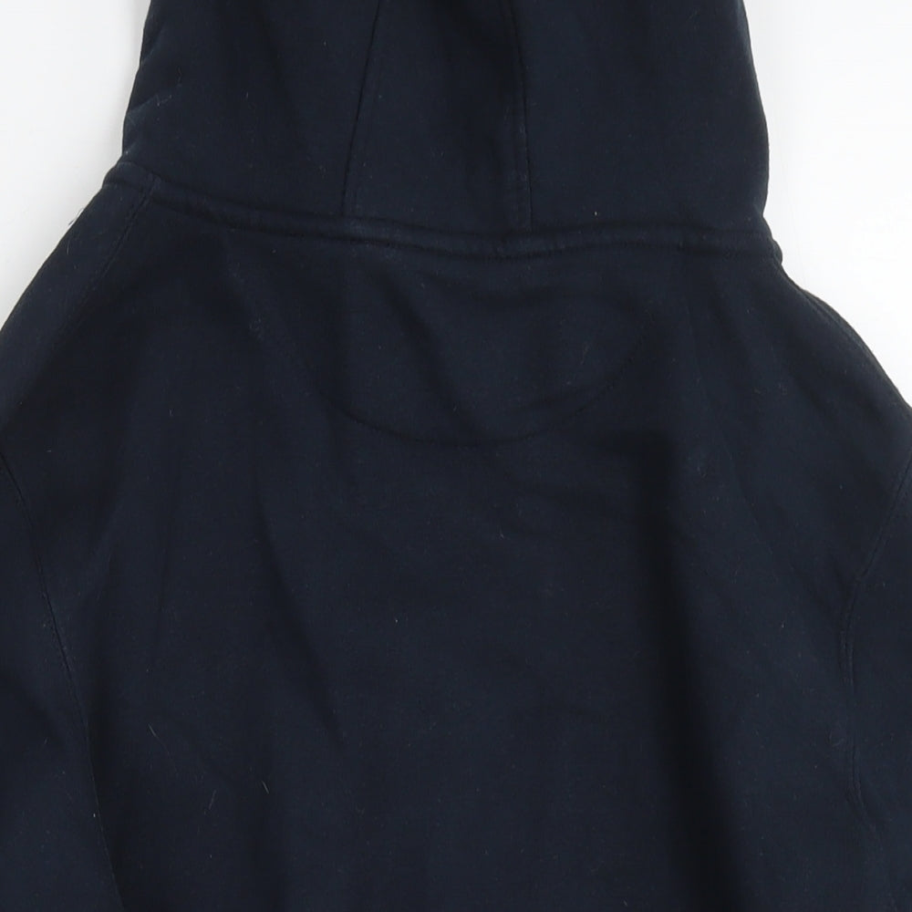 Cotton Ridge Mens Blue Cotton Full Zip Hoodie Size S