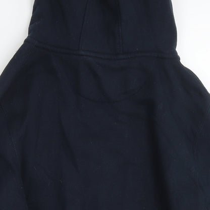 Cotton Ridge Mens Blue Cotton Full Zip Hoodie Size S