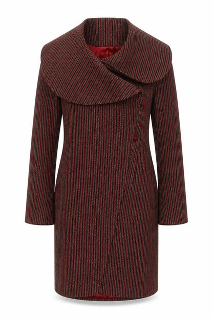 Womens UK Size 10 Topshop Red Overcoat