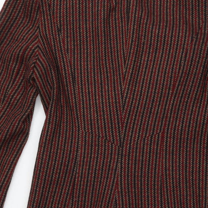 Womens UK Size 10 Topshop Red Overcoat