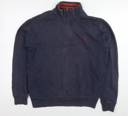 Mens UK Size M Crew Clothing Blue Pullover Sweatshirt