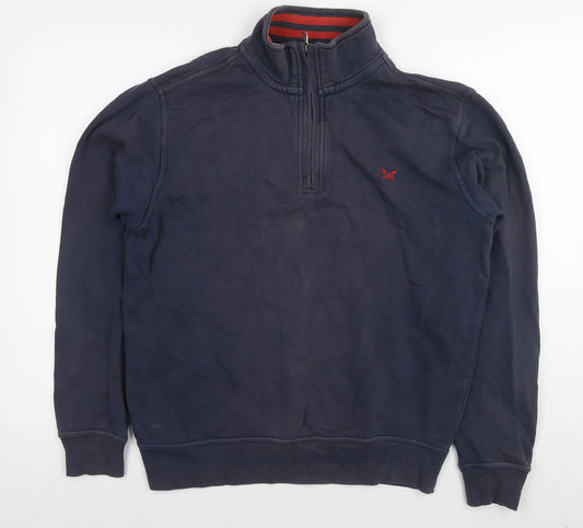 Mens UK Size M Crew Clothing Blue Pullover Sweatshirt