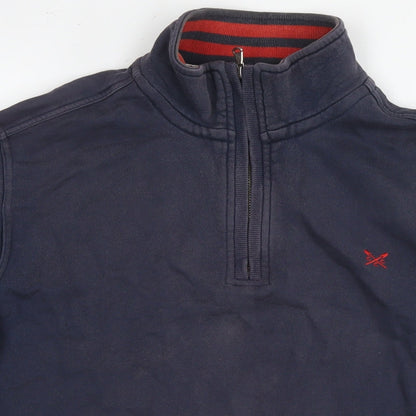 Mens UK Size M Crew Clothing Blue Pullover Sweatshirt