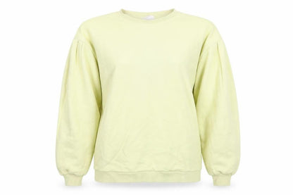 Chelsea Peers Womens Yellow Cotton Pullover Sweatshirt Size M Pullover