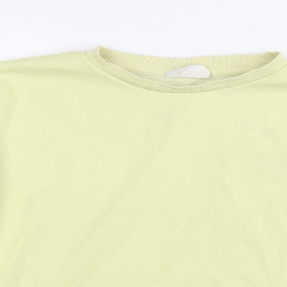 Chelsea Peers Womens Yellow Cotton Pullover Sweatshirt Size M Pullover