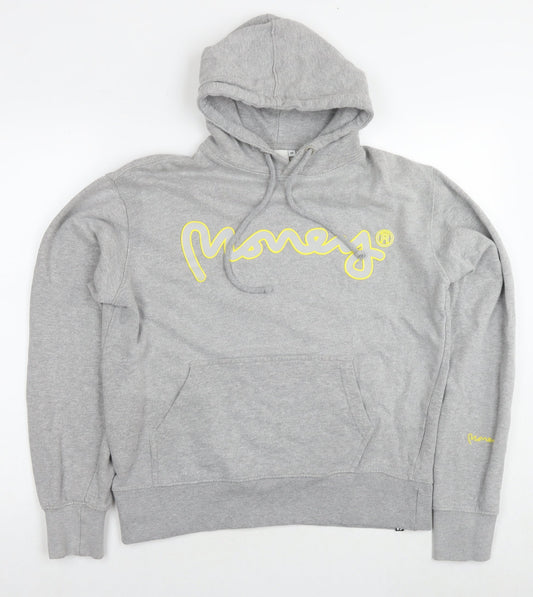 Mens UK Size M Money Grey Pullover Hoodie