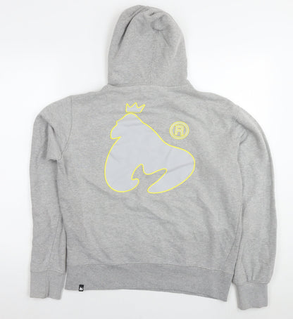 Mens UK Size M Money Grey Pullover Hoodie