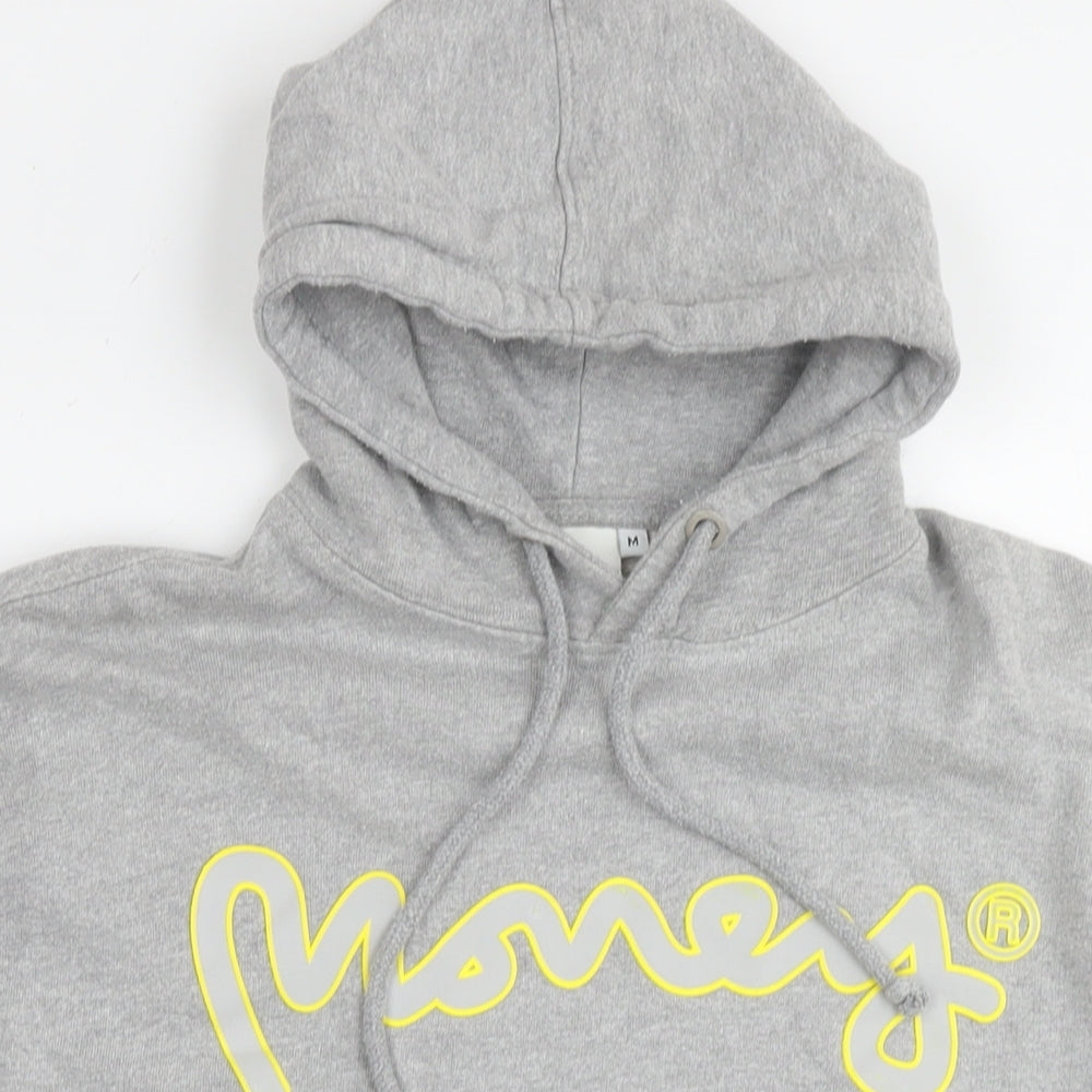 Mens UK Size M Money Grey Pullover Hoodie