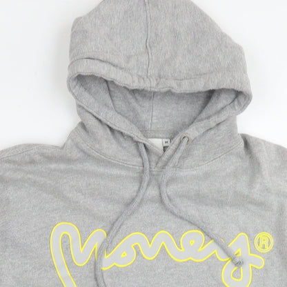 Mens UK Size M Money Grey Pullover Hoodie