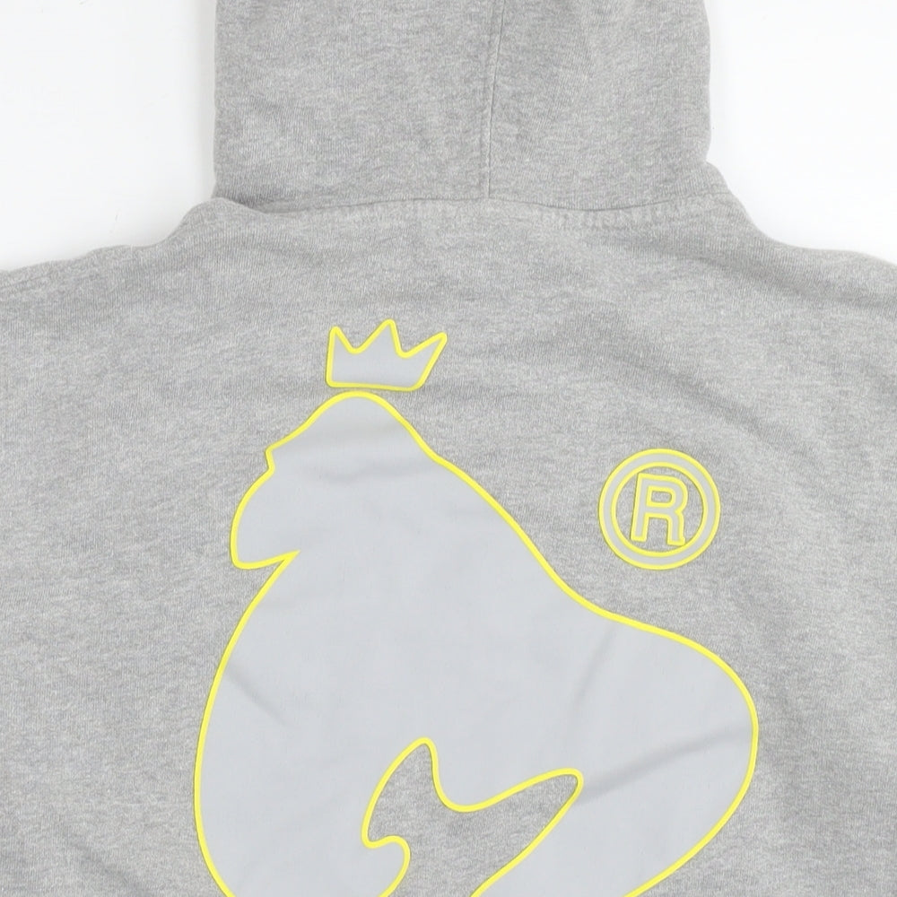 Mens UK Size M Money Grey Pullover Hoodie