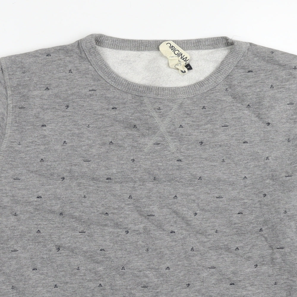 Womens UK Size S Jack Wills Grey Pullover Sweatshirt