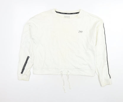 Womens UK Size 10 Jack Wills White Pullover Hoodie