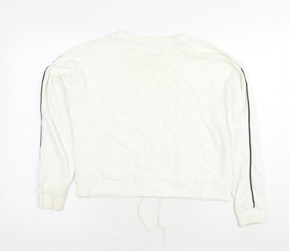 Womens UK Size 10 Jack Wills White Pullover Hoodie