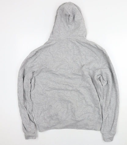 Threadbare Womens Grey Cotton Pullover Hoodie Size M Pullover