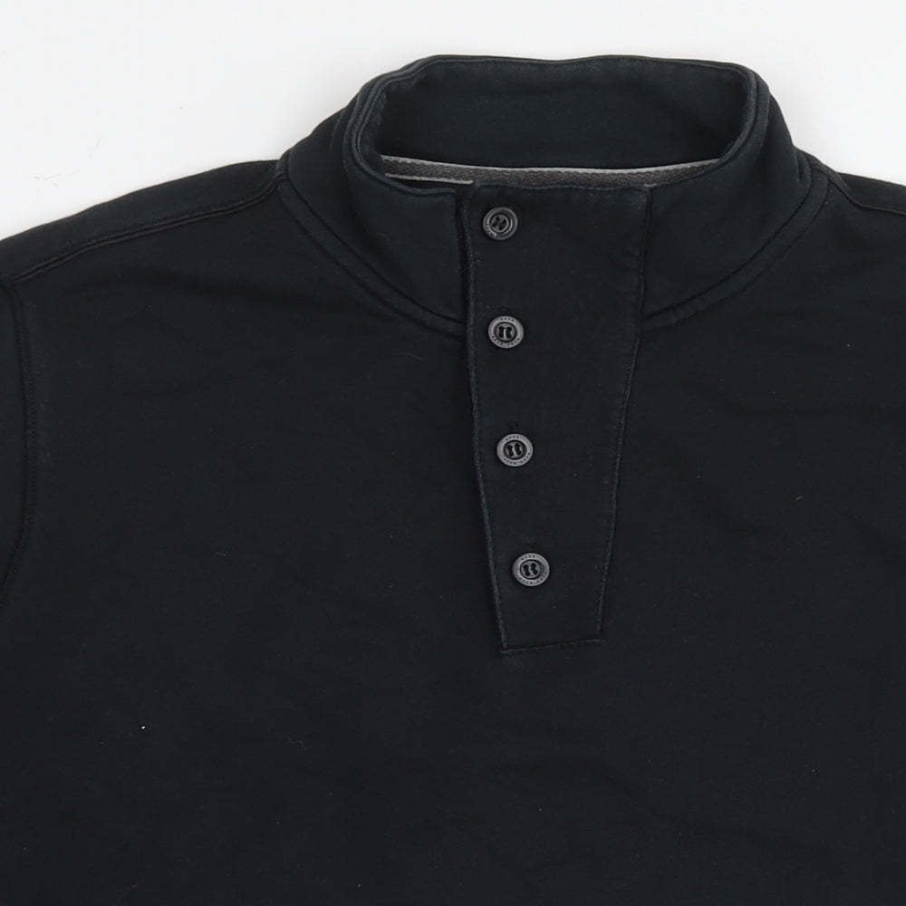 BOSS Womens Black Cotton Pullover Hoodie Size L Pullover