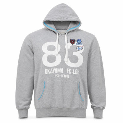 Authentic Mens Grey Cotton Pullover Hoodie Size XL - Pro-League