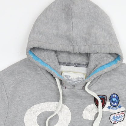 Authentic Appeal Mens Grey Cotton Pullover Hoodie Size XL - Pro-League