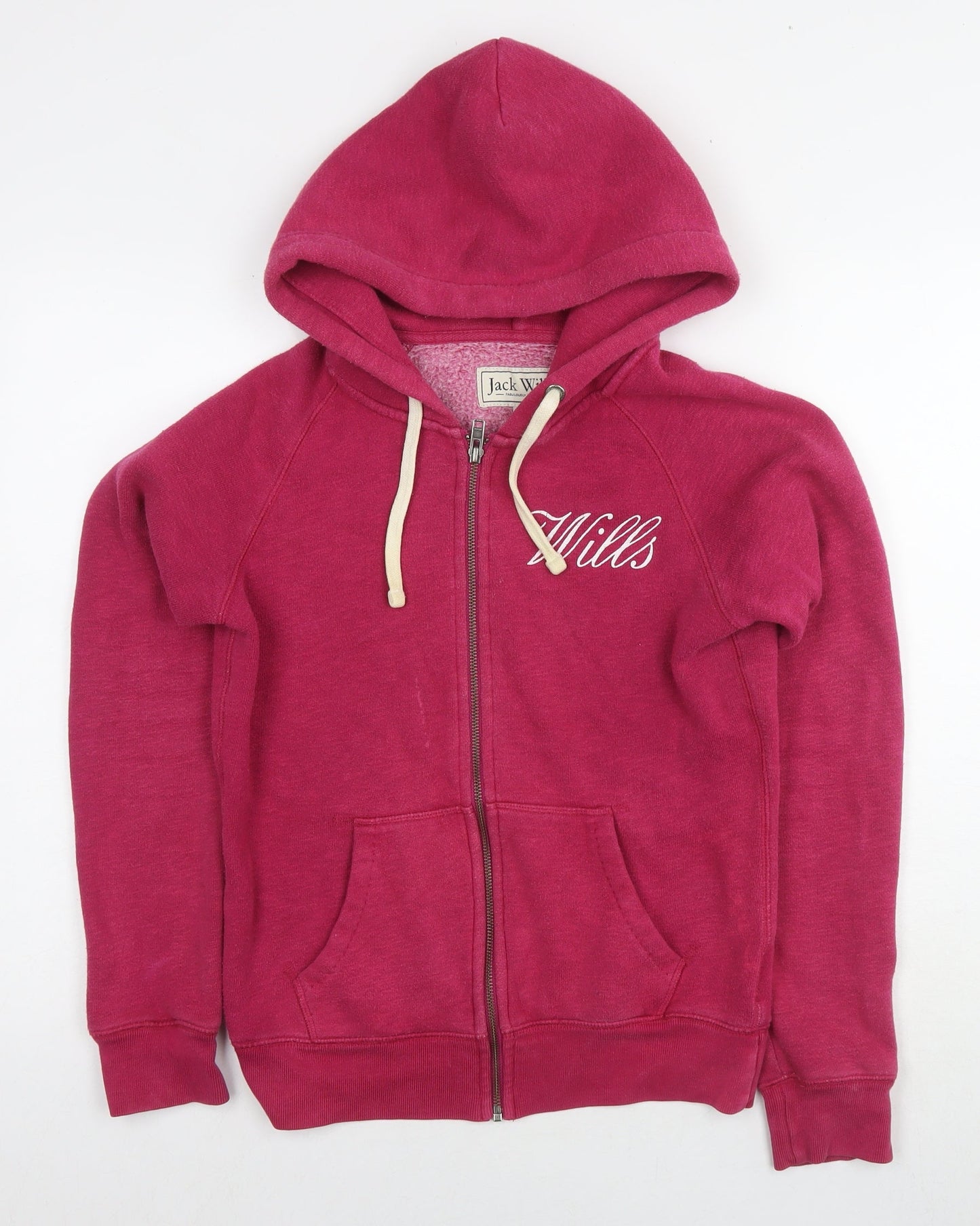 Womens UK Size 8 Jack Wills Purple Full Zip Hoodie