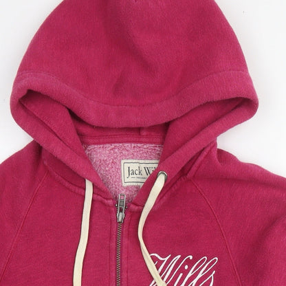 Womens UK Size 8 Jack Wills Purple Full Zip Hoodie